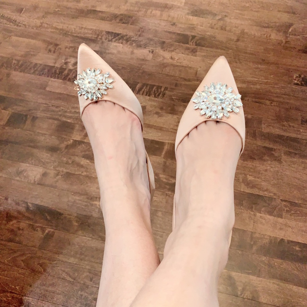 Blush kitten heels